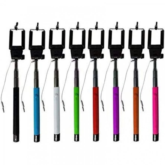 Pack Of_2 Selfie Stick For All Smart Mobile Phone (Color: Assorted)