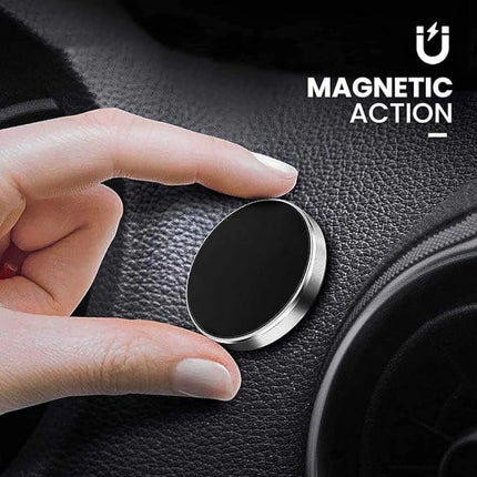 Mini Magnetic Car Dashboard Mount Mobile Phone Holder With Metal Body (Magnectic)