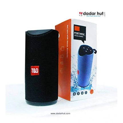 Plastic Rubber Wireless TG113 Bluetooth Speaker (Black)