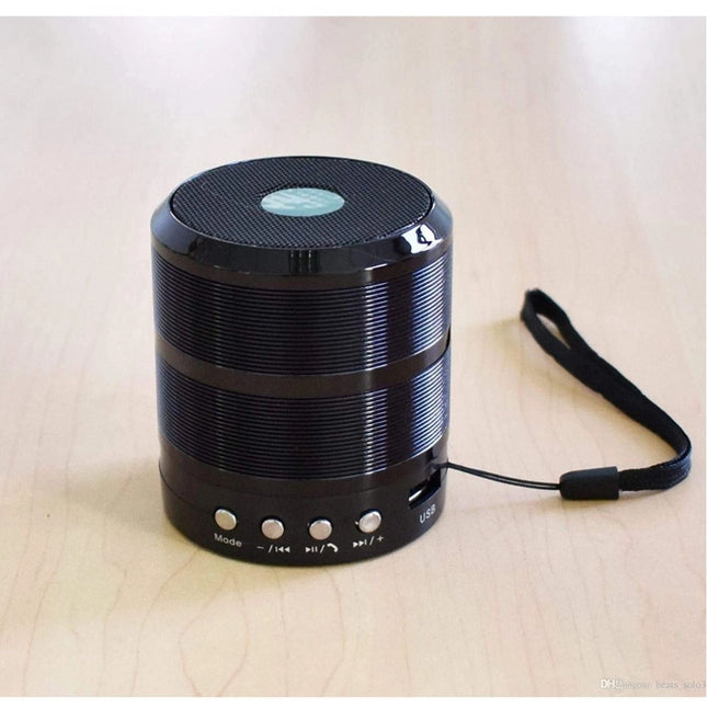 Plastic Rubber Wireless WS887 Bluetooth Speaker (Black)