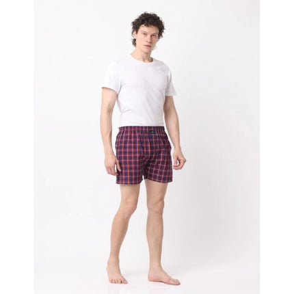 Pack_of_2 Men's Polycotton Checked Boxer Shorts (Multicolor)