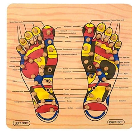 Wood Point Foot Massager For Reflexology Trigger Feet  (Wood)