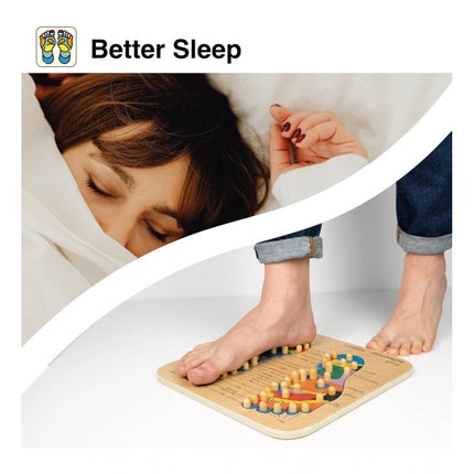 Wood Point Foot Massager For Reflexology Trigger Feet  (Wood)